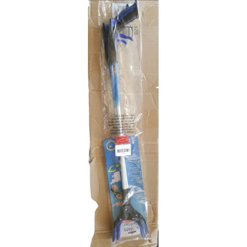 Grabber Reacher Tool,32 Inch Extra Long Foldable Pick Up Stick with Strong Grip Magnetic,360°Rotating Anti-Slip Jaw,Trash Claw Grabber Tool,Trash Picker Tool for Outdoor & Indoor (Blue)