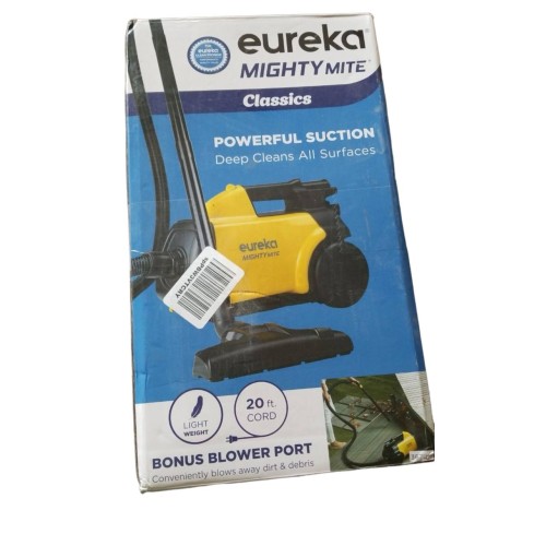 Eureka Mighty Mite 3670G Corded Canister Cleaner, Yellow, Pet Vacuum