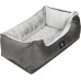 Serta Orthopedic Cuddler Dog Bed for Pets – Slate Gray (Large)