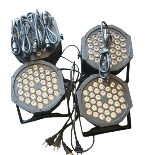 3 Pair 36 LED Professional DJ Lights, Corded, Working Properly Display Models