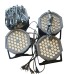 3 Pair 36 LED Professional DJ Lights, Corded, Working Properly Display Models