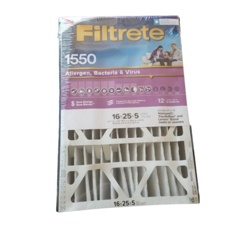 16x20 x 4 In. Allergen Bacteria & Virus Pleated Air Filter, 12 Months, 1550 MPR