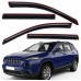 Lightronic WV194981 in-Channel Side Window Visor Deflector Rain Guard, Dark Smoke, 4-Pieces Set, Fits 2014-2023 Jeep Cherokee