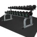 SUPERJARE Exercise Equipment Mats, Black - 9601D