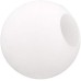 5 1/4" fitter WHITE OPAL GLASS BALL GLOBE SHADE Neckless New