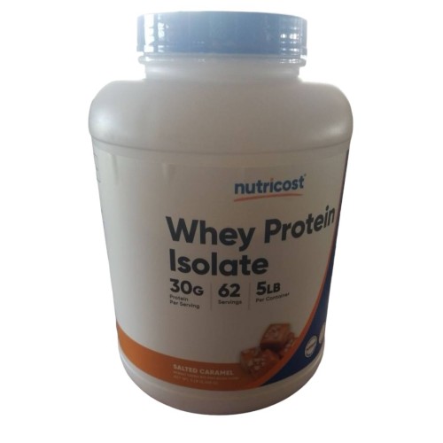 Nutricost Whey Protein Isolate (Salted Caramel) 5 LBS - Non GMO, Gluten Free