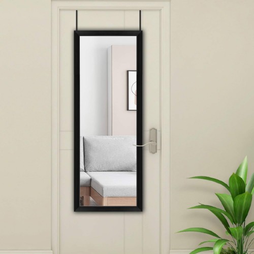 N NEUTYPECHIC N31E120 Over The Door Mirror Full Length Mirror, WHITE 43" x 16"