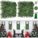 Bybeton Artificial Boxwood Grass Wall Panels - 10"x 10"(10Pcs) Faux Green Wall Panels for Interior Wall - Backdrop Wall - Garden Wall - Indoor Outdoor Wall Plants Decor