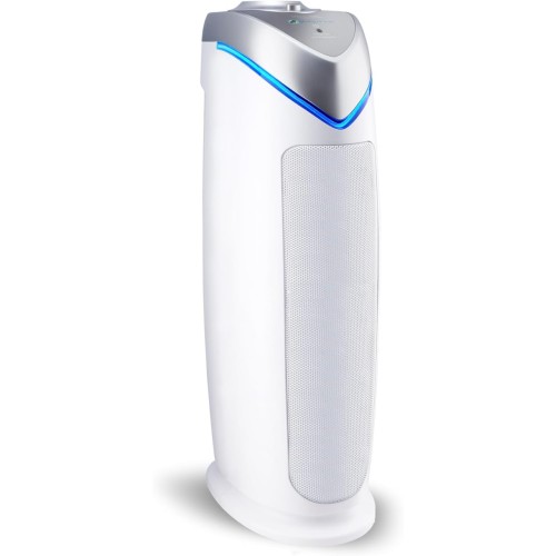 GermGuardian Air Purifier with HEPA 13 Filter, Removes 99.97% of Pollutants, Covers Large Room up to 743 Sq. Foot Room in 1 Hr, UV-C Light Helps Reduce Germs, Zero Ozone Verified, 22”, White, AC4825W