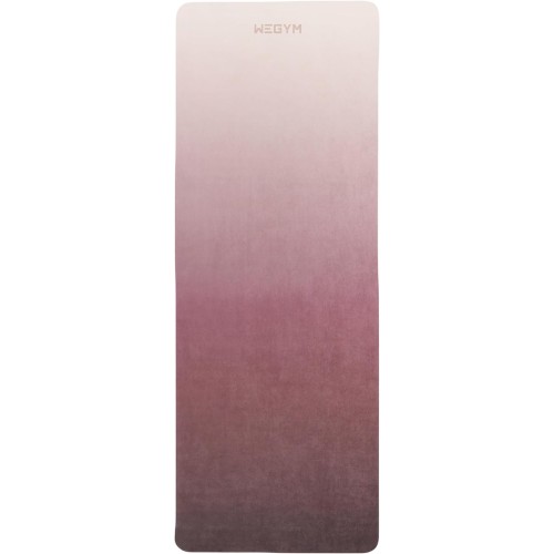 4mm Yoga Mat - Premium Polyurethane; Cushioned Exercise Mat Crafted for Yoga, Pilates, and Home Workouts - 100% Natural Rubber Base for Stability & Joint Support  Pink