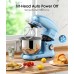 Facelle Electric Stand Mixer, 660W 6 Speed Kitchen Mixer with Pulse Button, Attachments include 6.5 QT Bowl, Dishwasher Safe Beater, Dough Hook, Whisk & Splash Guard for Dough, Baking, Cookie (Blue)