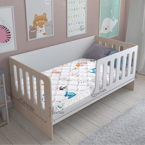 Premium 5" Crib Mattress and Toddler Mattress, Dual-Sided and Firm Toddler Bed Mattress, Hypoallergenic Toddler Mattress for Toddler Bed, Non-Toxic Fits Standard Crib and Toddler Bed