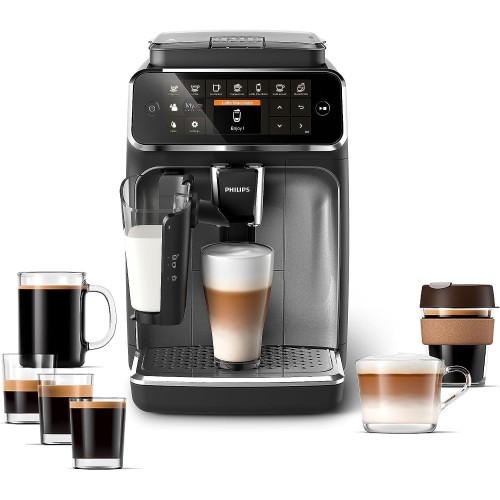 Philips 4300 Series Fully Automatic Espresso Machine With LatteGo - Black