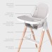 Children of Design 6 in 1 Deluxe Wooden High Chair for Babies & Toddlers, Modern Safe & Compact Baby Highchair, Easy to Clean & Assemble Removable Tray & Cushion, 6 Options 3 Seat Positions 2 Heights