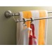 Moen Sage Collection Spot Resist Brushed Nickel 24-Inch Double-Towel Bar, Wall Mounted Bath Towel Hanger with Two Rods, DN6822BN