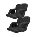 Driftsun 2 Pack Extra Wide Stadium Seats with Back Support - Deluxe Foldable Stadium Chairs for Bleachers - Folding Waterproof Sport Chair Easy to Transport