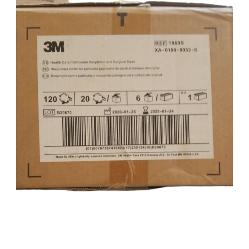 3M Health Care 1860S Particulate Respirator Mask Cone, Molded, Small (Pack of 120)