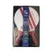 Champions Court Club 2 Wooden Paddles & 2 Balls NEW IN BOX Burgundy