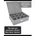 Our Table™ Quilted Mug Storage Case in Grey