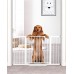 Cumbor 29.7"-51.5" Baby Gate Extra Wide, Safety Dog Gate for Stairs, Easy Walk Thru Auto Close Pet Gates for The House, Doorways, Child Gate Includes 4 Wall Cups,White, Mom's Choice Awards Winner