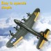 GoolRC B-17 RC Plane, 2 Channel RC Airplane, 2.4Ghz Remote Control Airplane, Ready to Fly EPP Foam Glider, Fixed Wing RC Aircraft Flight Toys for Boys,Kids and Adults