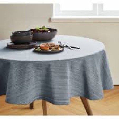 Our Table™ Textured Round Tablecloth - Navy, 90 in