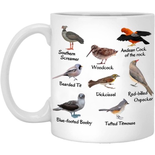 Funny Coffee Standard Creative Unique Nice tites birds lover mug for Man, Women, Novelty Birthday Gift for Father Friends Family