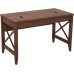 Alera WDE4824-T-WA 47.25 in. x 23.63 in. x 29.5 in. to 43.75 in. Sit-to-Stand Table Desk - Modern Walnut