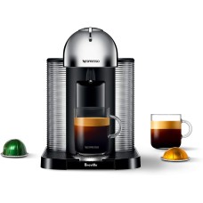 Nespresso Vertuo Coffee and Espresso Machine by Breville,5 Cups, Chrome