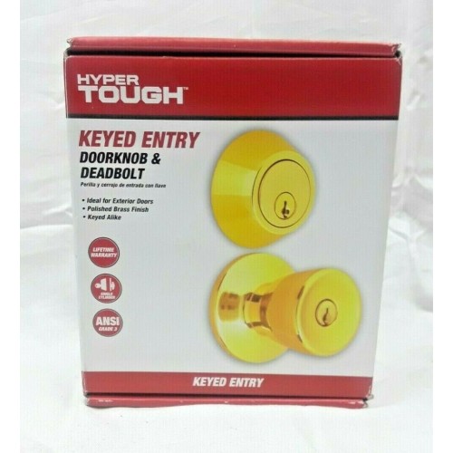 Double Cylinder Hyper Tough Keyed Entry Deadbolt