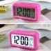 TXY LED Digital Alarm Clock Backlight Snooze Mute Calendar Desktop Electronic Bcaklight Table Clocks Desktop Clock (Pink)