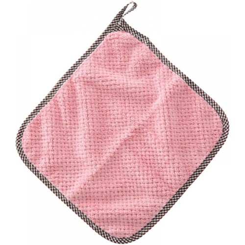 10 pack Reversible plush microfiber towels with hanging loop