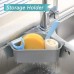 Kitchen Sink Corner Strainer Drainer Triangle Shape Dish Shelf Suction Cup