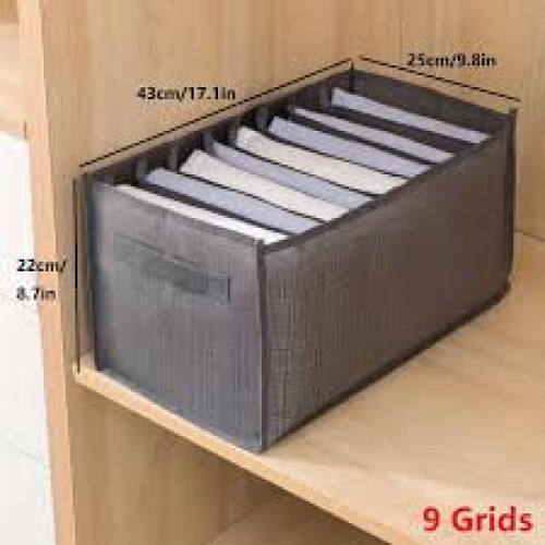 9 Grid Foldable Pants Storage Box