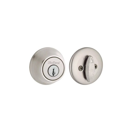 Kwikset Satin Nickel Single Cylinder Deadbolt with Pin & Tumbler