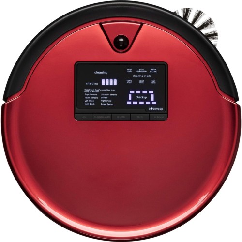 bObsweep PetHair Plus Robotic Vacuum Cleaner and Mop, Rouge