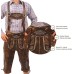 Oktoberfest Bavarian Men's Long Trousers Authentic German Outfit Brown Wild Brown