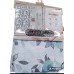 Printed Fabric Shower Curtain & Hooks 70" x 72"