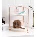 Kiwilon Cvontainers Kitchen Rack Iron Rose Gold Adjustable 2 Tier Corner Bathroom Shelf Kitchen Organizer Rack