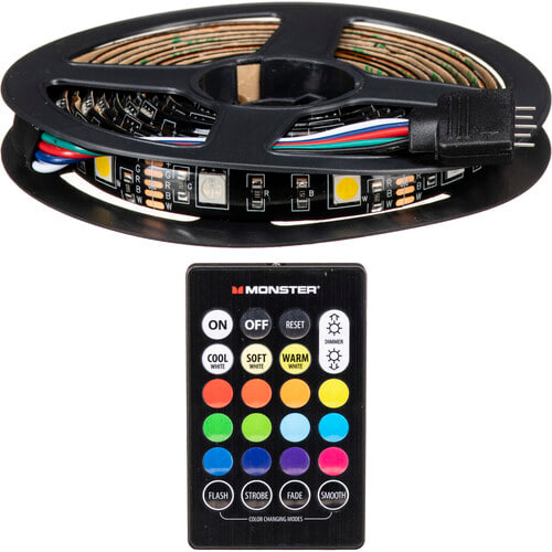 Monster Multicolor & Multi-White LED Light Strip (6.5')