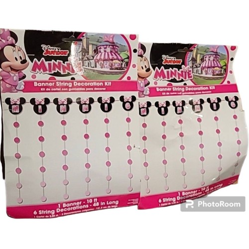 Minnie Mouse Forever Banner String Decoration Kit 2pack