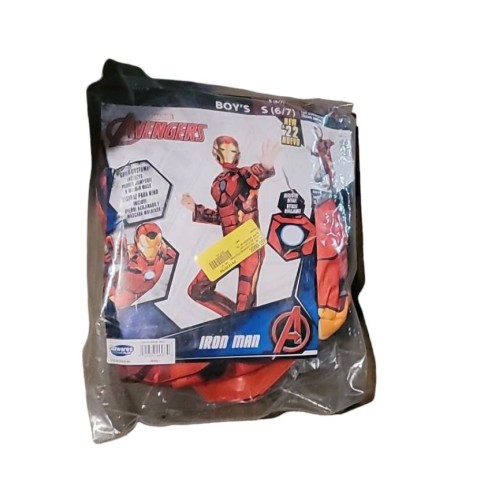 NEW The Avengers Boy’s Iron Man Tony Stark Marvel Comics Costume Size S (6/7)