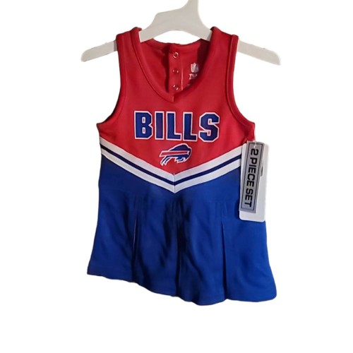 Buffalo Bills NFL Team Apparel Royal/Red Size 18 M Cheerleader Dress+Bloomers NWT