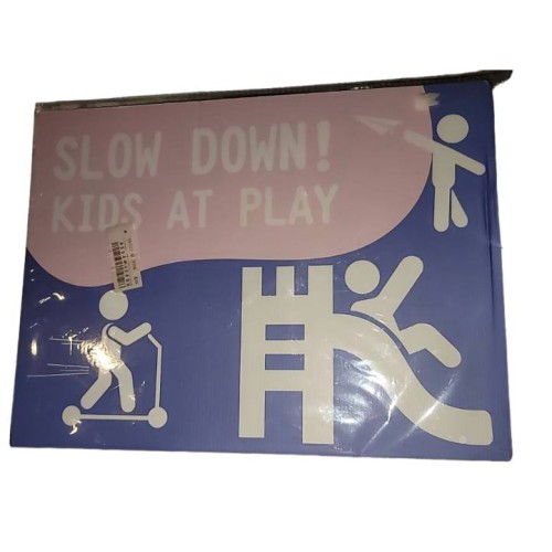 Slow Down Kids at Play Sign