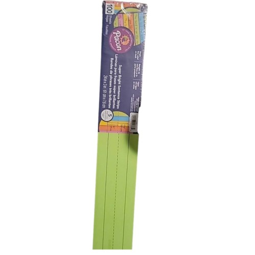 Pacon® Peacock® Super-Bright Sentence Strips, Assorted Colors, Pack Of 100