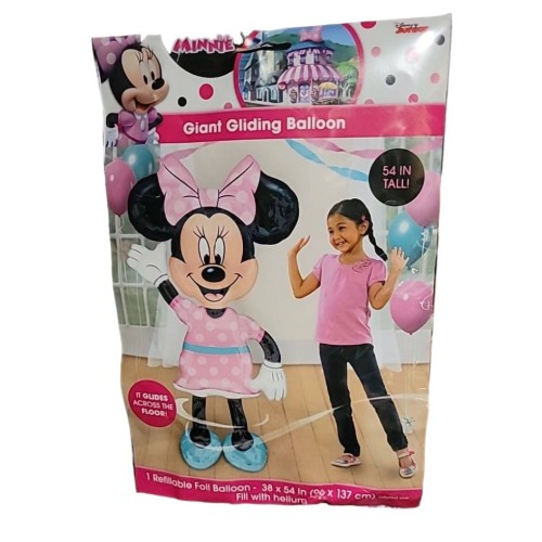 Anagram 34331 Minnie Airwalkers - Pink Dress Foil Mylar Party Balloon, 54