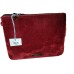 Burgundy suede medium bag