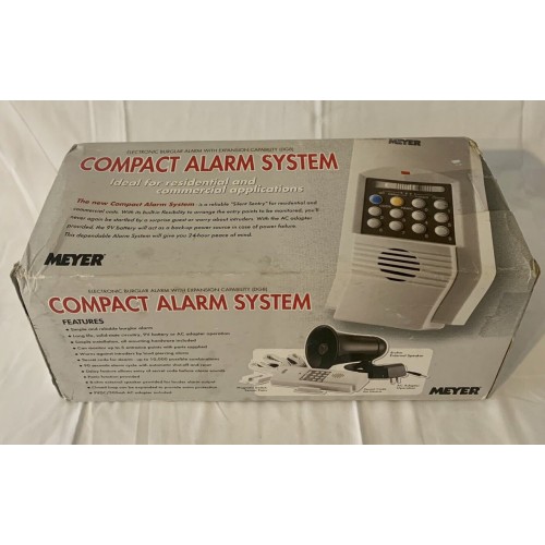 VINTAGE MEYER COMPACT ALARM SYSTEM UNTESTED ELECTRONIC BURGLAR EXPANISON