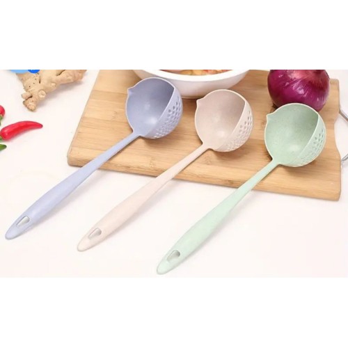 2 IN 1 LONG HANDLE SOUP SPOON