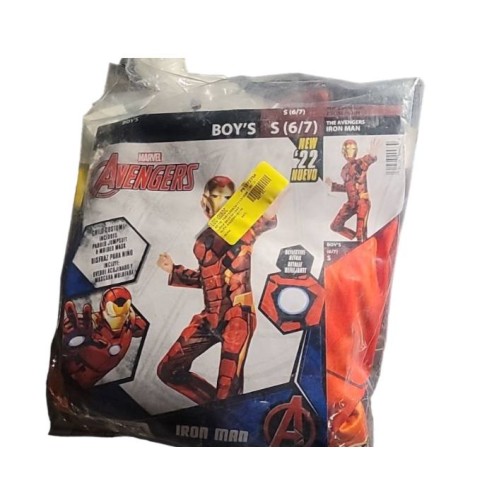 NEW The Avengers Boy’s Iron Man Tony Stark Marvel Comics Costume Size S(6/7)